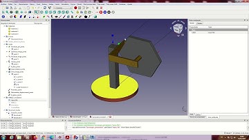Gyroscopic precession FreeCAD+MBDyn simulation