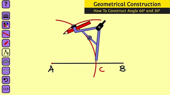 How to Construct angle 60⁰ and 30⁰ using compass