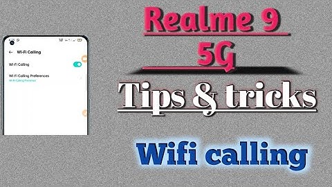 Realme 9 5G how to setup 👉 Wifi calling