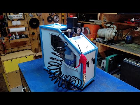 DIY compressor and vacuum cleaner in one housing