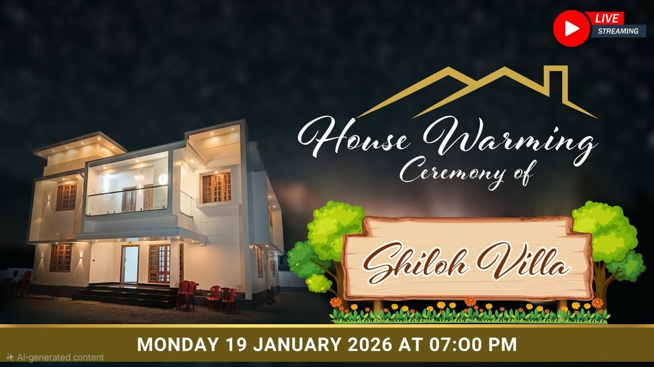 House Warming Ceremony - SHILOH VILLA | Watch LIVE