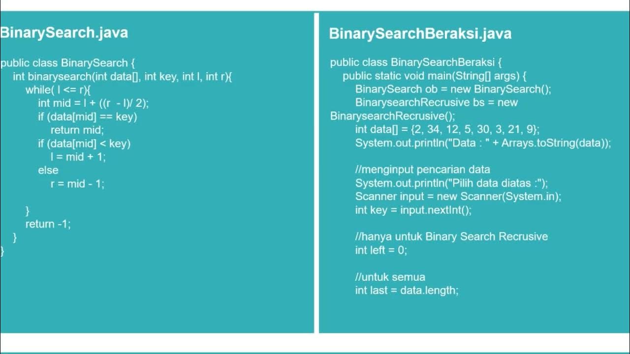 Algoritma Binary Search - YouTube