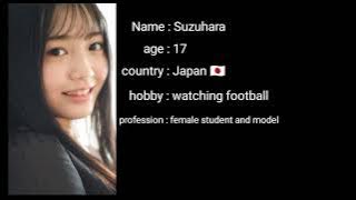 profile of a beautiful woman from Japan (Suzuhara)