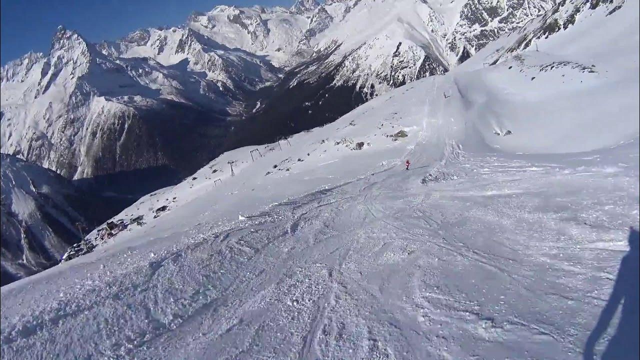 Домбай спуск