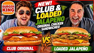 Burger King’s NEW Original Chicken Sandwiches Reviewed | Loaded Jalapeño vs Club