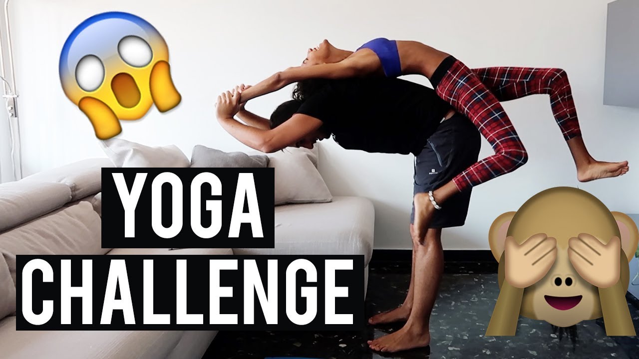 YOGA CHALLENGE DI COPPIA | Fra Low trucco occhi
