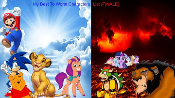 My Best To Worst Characters List (FINALE)