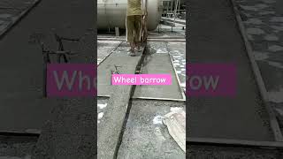 How to wheel barrow concrete work #civilengeenring #shortvideo #civilngineer #4u