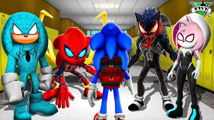 ENTERING SPIDER SONIC'S SCHOOL in GTA 5 !! (Sonic Movie mod)