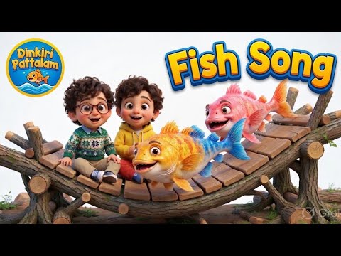 Meene Meene Kunjumeene 🐟 | Fun Malayalam Folk Song for Kids | 3D Animation & Kids Music