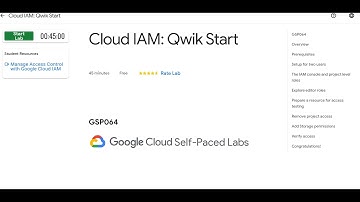 Cloud IAM: Qwik Start GSP064