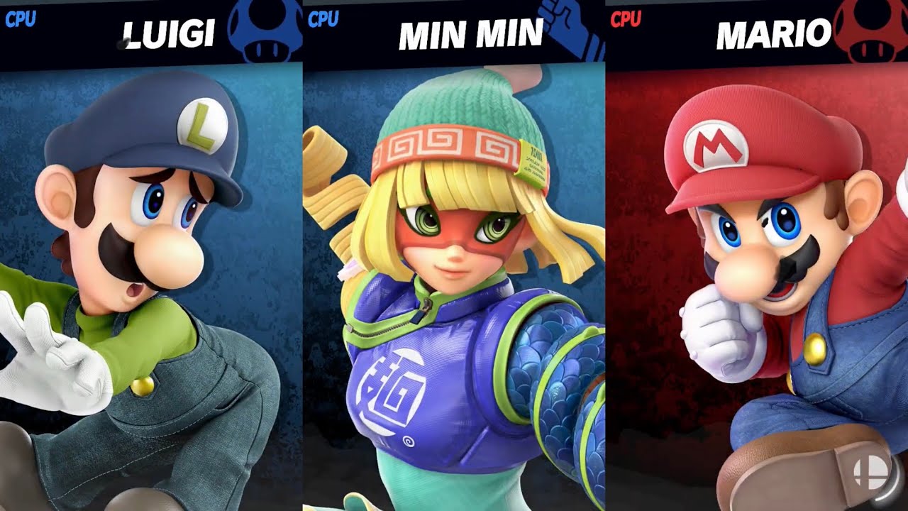 Super Smash Bros. Ultimate - Blue Team vs Mario