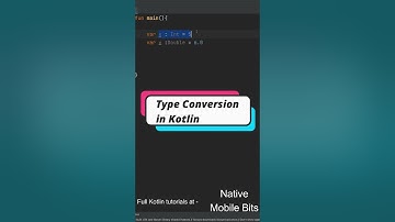 Type Conversion in Kotlin #shorts