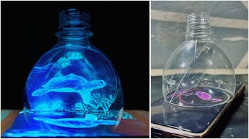 DIY Amazing 3D Hologram Projector made From Plastic Bottle | Pepper