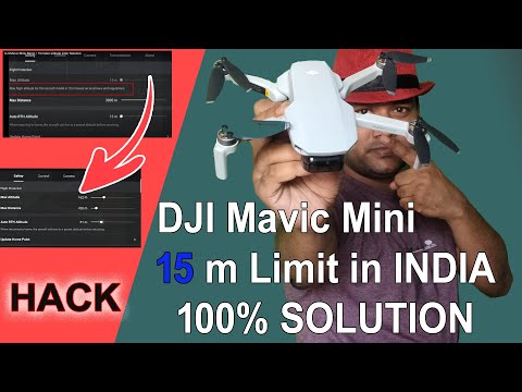 DJI Mavic Mini/ Mini2 / 15 meter altitude limit/100% Solution ( HACK )in hindi