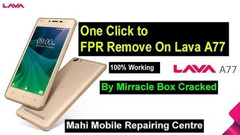 How to remove frp lock on Lava A77 By Mirracle box cracked 100% Working One Click to Remove FRP
