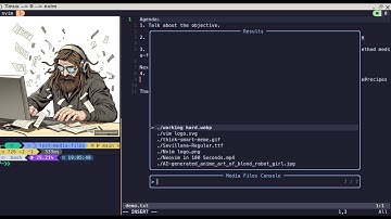 Nvim lua Telescope media files tmux kitty