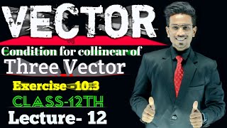 Class 12th – Collinear Vectors | Vector Algebra | Parallel and Anti Parallel Vectors | Ex - 10.3