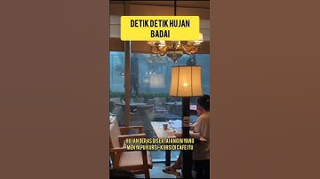 WANITA INI TERJEBAK SAAT HUJAN BADAI #shorts
