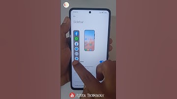 All Poco X3 Pro Max Sidebar Setting#foryou #viral #shorts #video #uzzol_technology