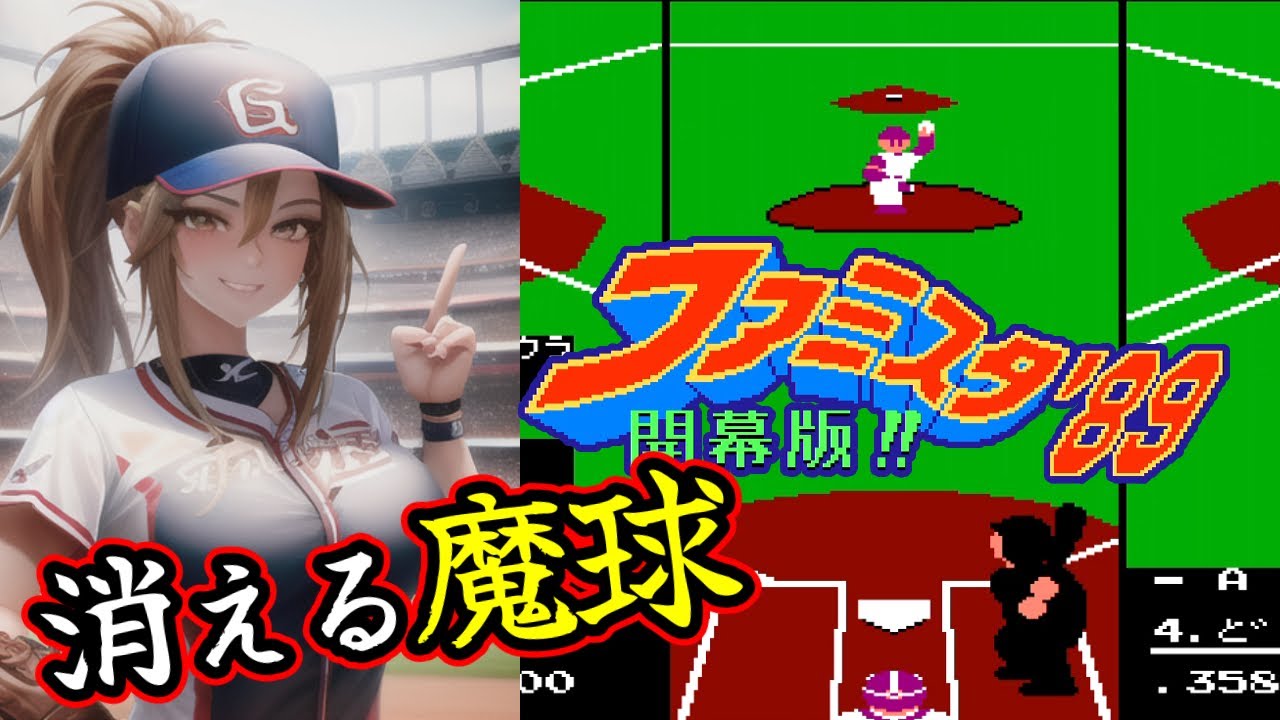 くれいちゃそファミスタ FC『ファミスタ'89』消える魔球＆最終戦クリア【マルカツ!レトロ