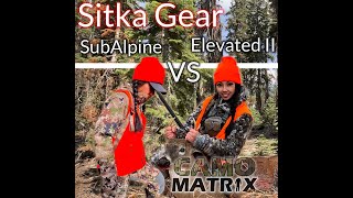 Compare Sitka SubAlpine Vs Sitka Elevated II hunting camo with my new simulated deer vision.
