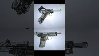 Luger • TT-33🎮 WWII Classic vs Vintage #vintage #ww2 #slowmo  #animation #comparison #gaming #reload