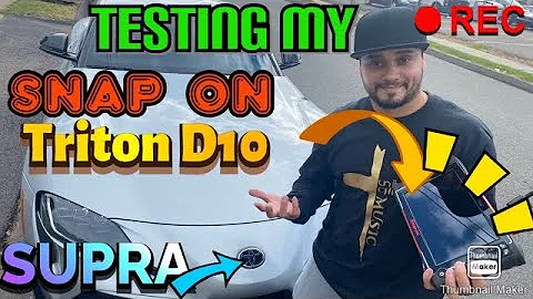 Snap on Triton D-10 on a 2021 Supra
