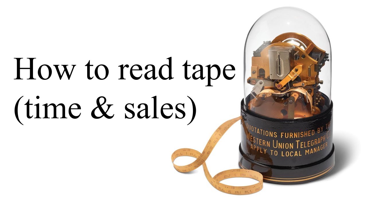 How to read time and sale (with trade example) YouTube