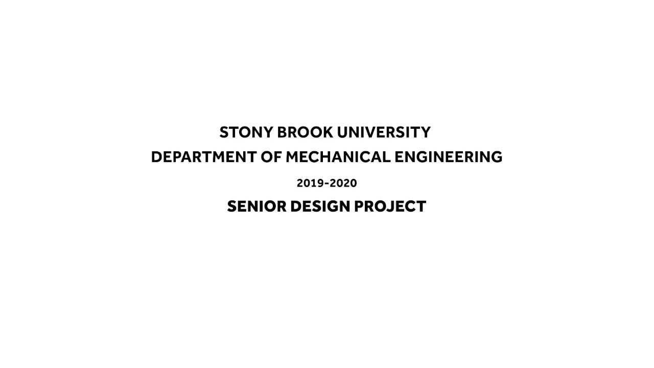 Stony Brook University Mechanical Engineering 2019-2020 Senior Design Project Heavy Duty Boat Lift