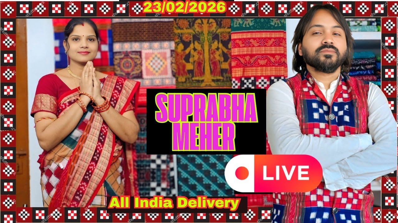Suprabha Meher Handloom LIVE | Sambalpuri Saree Display | 9868919134
