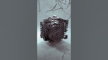 Blender 3D Modeling | Cube Geometry Node Animation #loop #3dmodeling #shorts