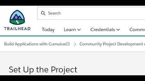 Salesforce CumulusCI Trailhead 3.1a Project Setup - CCI - FB1