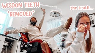 I Got My Wisdom Teeth Out Vlog The Truth About This Surgery