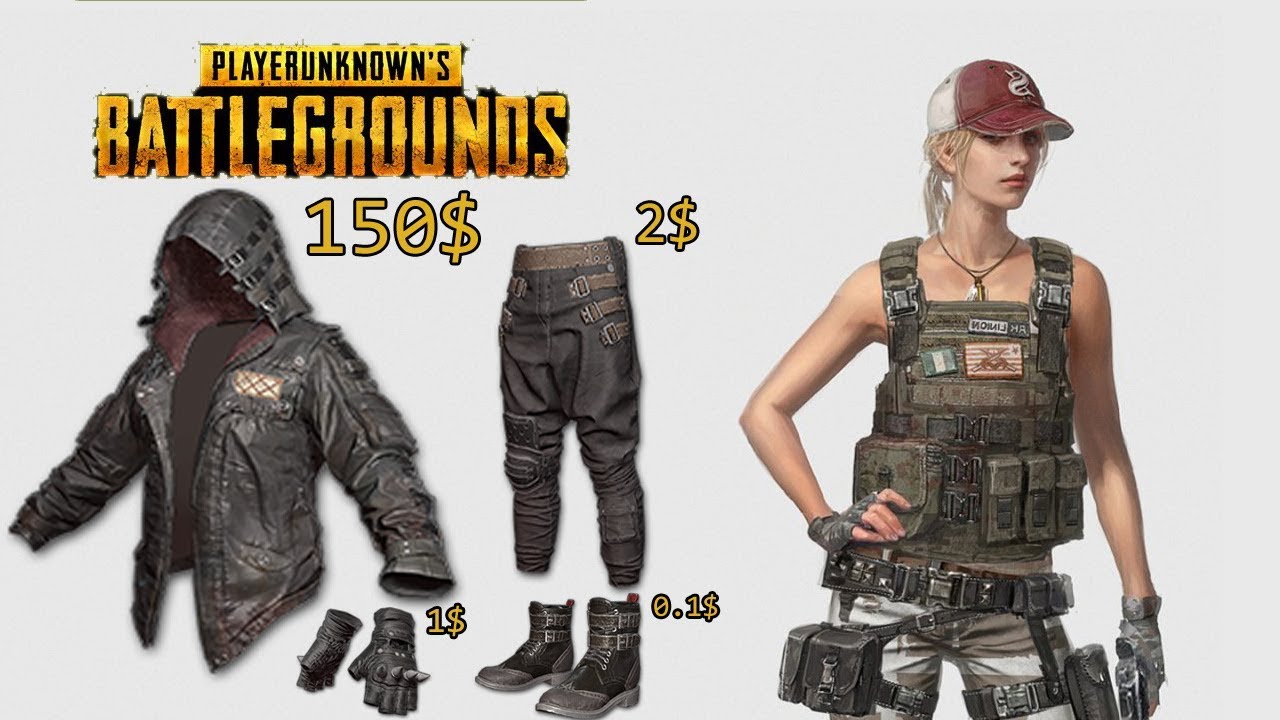 Leather Hoodie (Black) & Baggy Pants (Black) [PlayerUnknown's Battlegrounds | PUBG]