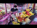 Claw machine challenge with only $50! let's see how to catch the toys. SG#JeftMarcellaDailyLife#