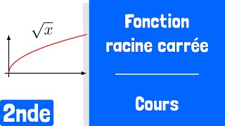 Cours : Fonction racine carrée (fonction de référence)