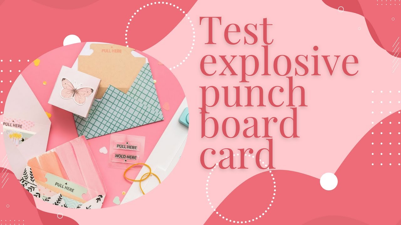 Test produit l'explosive punch board card we r memory keepers #bricoetscrap