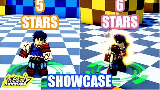 SHOWCASE DE JON JO 5 Y 6 ESTRELLAS NIVEL MAXIMO EN ALL STARS TOWER DEFENSE| ROBLOX