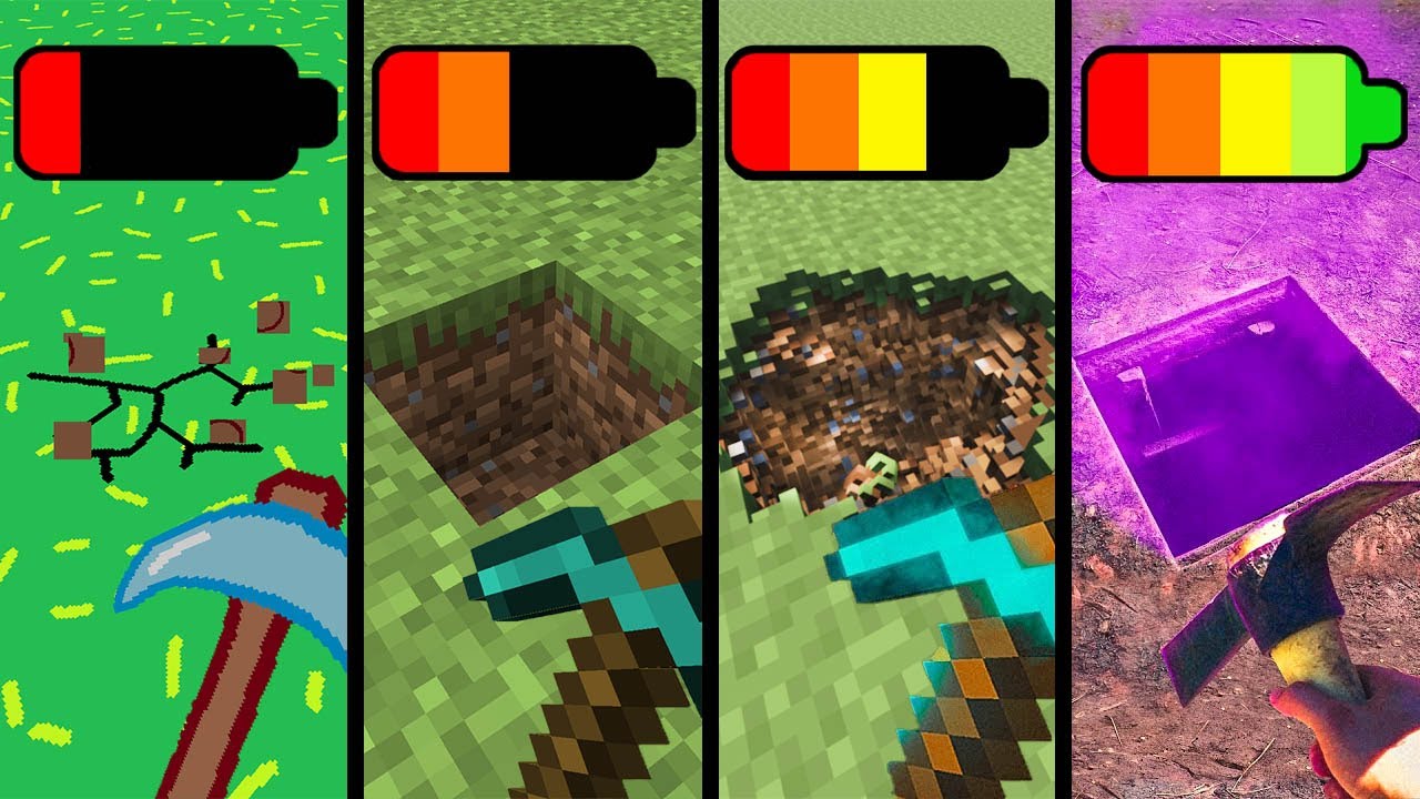 Minecraft physics with different battery be like : - YouTube