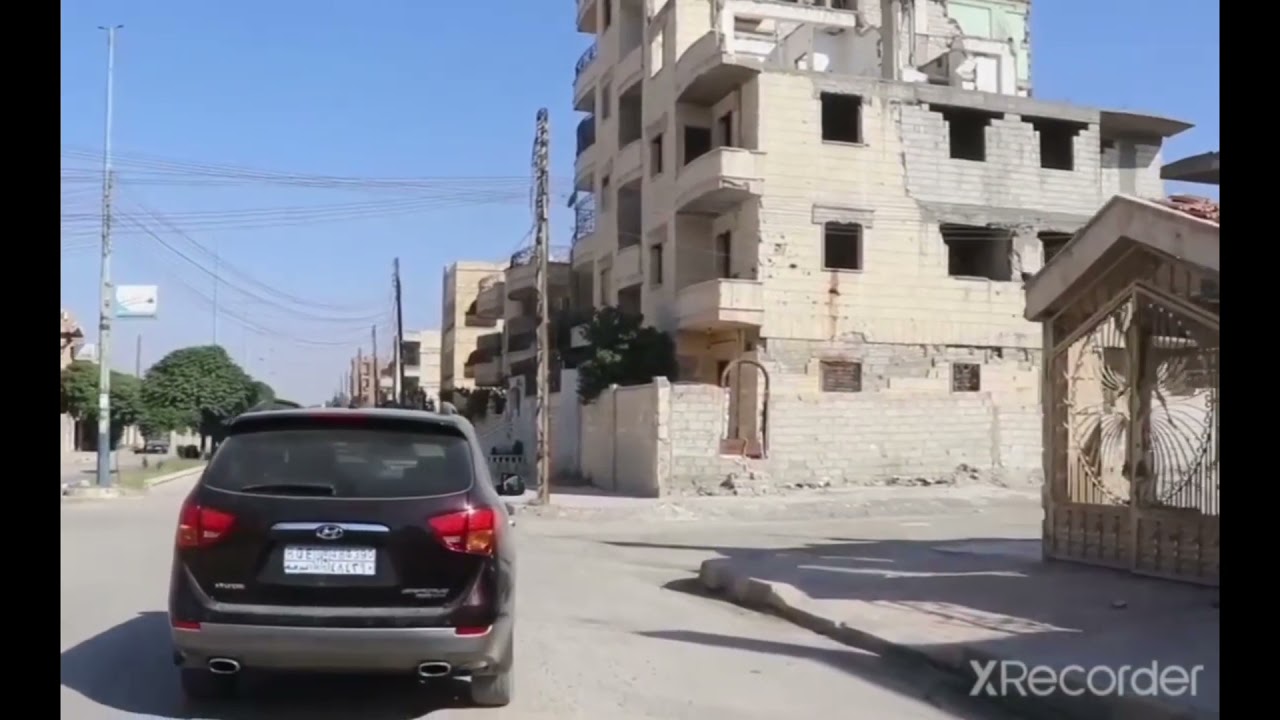 جولة جميلة في أحياء مدينة الرقة مع تصوير جوي