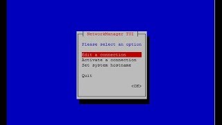 CentOS 7 Network Configuration Using nmtui Tool