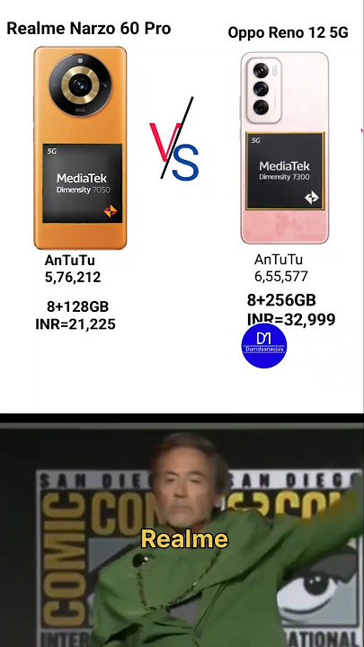 Oppo Reno 12 Vs Realme Narzo 60 Pro Spexs.....#fun #trending