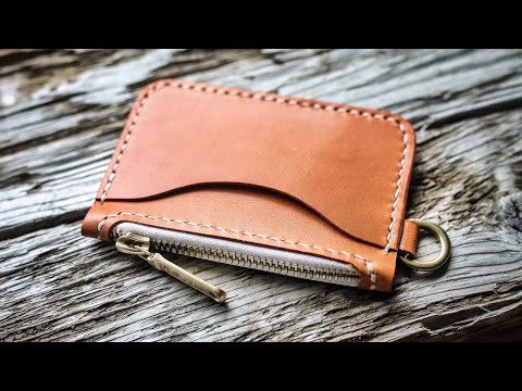 Simple Leather Zip Wallet DIY Tutorial