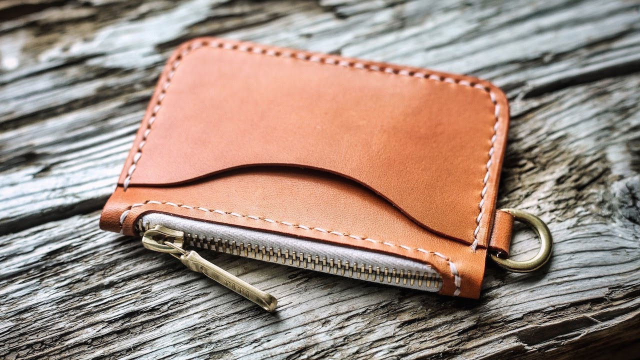 Simple Leather Zip Wallet DIY Tutorial YouTube Simple Leather Zip Wallet DIY Tutorial YouTube