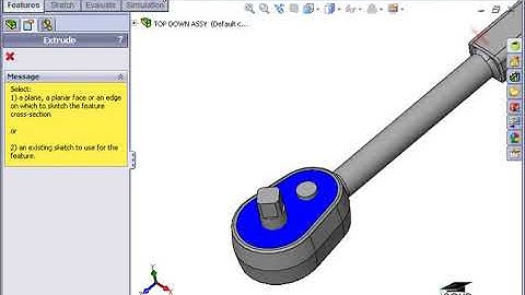 8 Top Down Assembly Design   04 In Context Features   Part A
