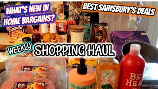 GROCERY HAUL ~ New in Home Bargains & Best Sainsbury