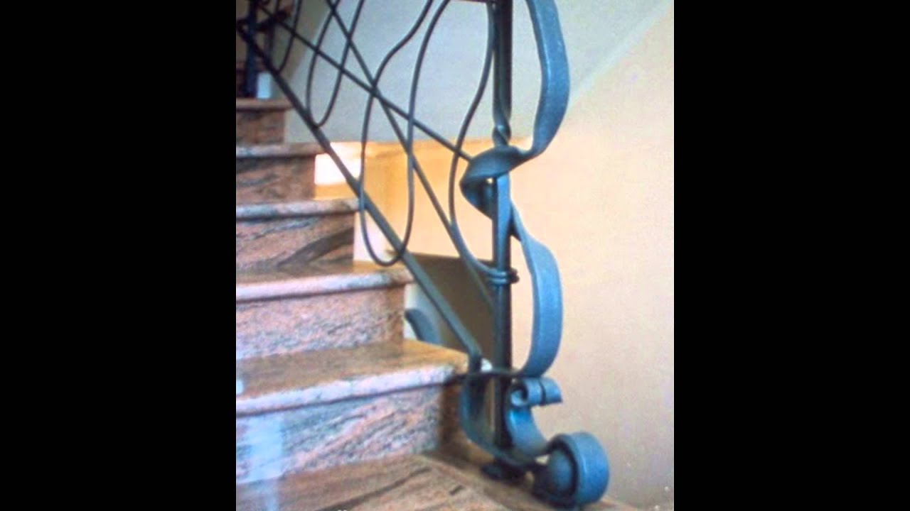 Scale e ringhiere . stairs railing . martelli ferro battuto youtube Scale in ferro battuto