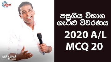 G.C.E. A/L Physics 2020 (Question 20) | භෞතික විද්‍යාව පසුගිය විභාග ගැටළු විවරණය