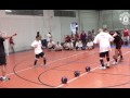 Bryan Robson and Denis Irwin meet Special Olympics participants Manchester United Aon Tour 2014